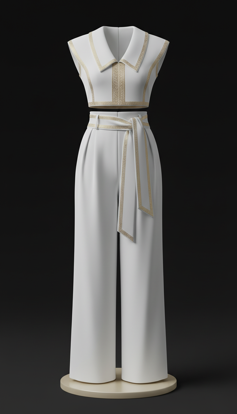 Coordinated Set Champagne Gold Accents
